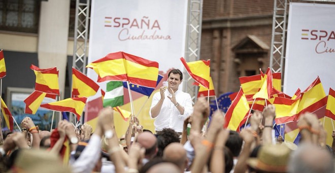 El líder de Ciudadanos, Albert Rivera, durante el acto de España Ciudadana en Málaga / Ciudadanos