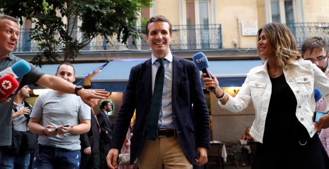 El candidato a la presidencia del PP Pablo Casado./EFE