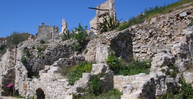 El casco urbano de Corbera d’Ebre, en Tarragona, quedó completamente destruido por los enfrentamientos de la batalla del Ebro.