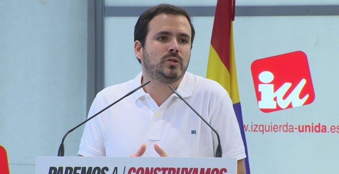 El coordinador federal de IU, Alberto Garzón. / Europa Press