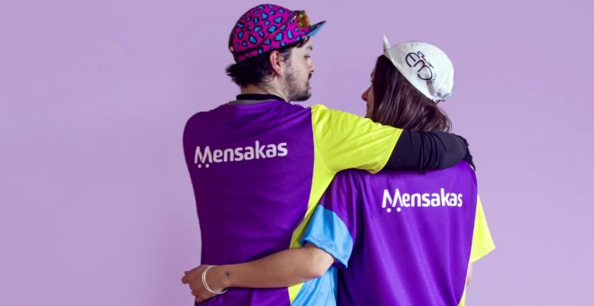 Imatge promocional de la cooperativa Mensakas, creada per exrepartidors de companyies com Glovo o Deliveroo.