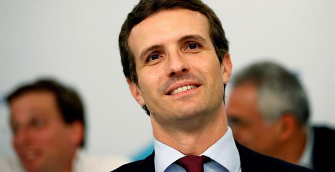 El presidente del Partido Popular, Pablo Casado.- EFE