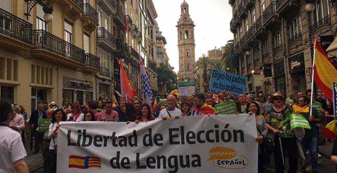Manifestación en Valencia.