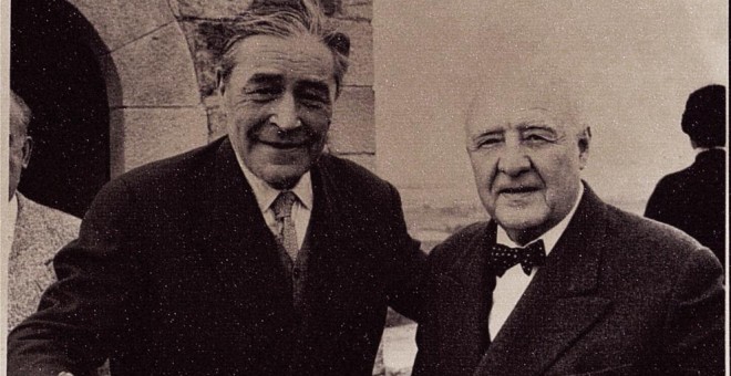 Josep Pla i Agustí Calvet Pascual, més conegut com a Gaziel. Biblioteca de Catalunya