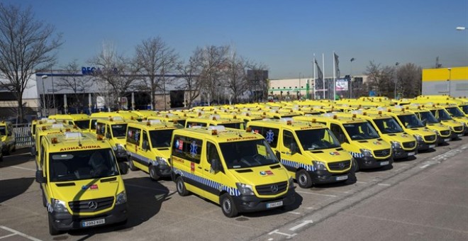 Ambulancias de la Comunidad de Madrid. / Europa Press