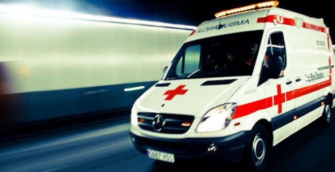 Ambulancia. Cruz Roja española