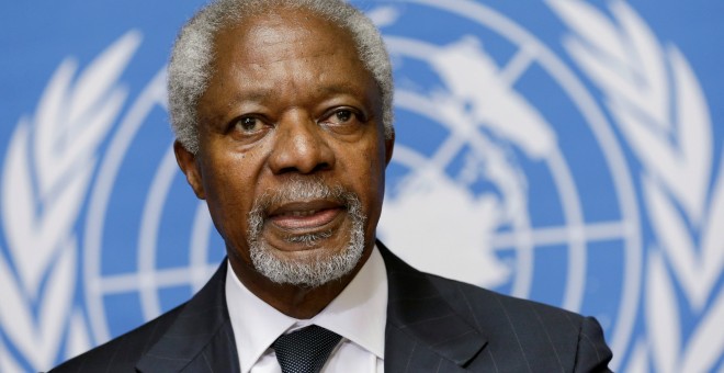 El ex secretario general de la ONU Kofi Annan. REUTERS/Denis Balibouse