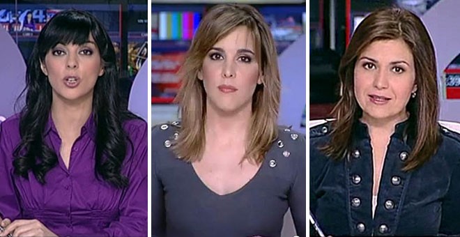 De izquierda a derecha, las periodistas Sirún Demirjián, Ana báñez y Inma Gómez-Lobo, presentadoras del informativo matinal de TVE. / RTVE