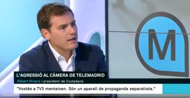 Albert Rivera durante la entrevista con Lidia Heredia en 'Els Matinals'