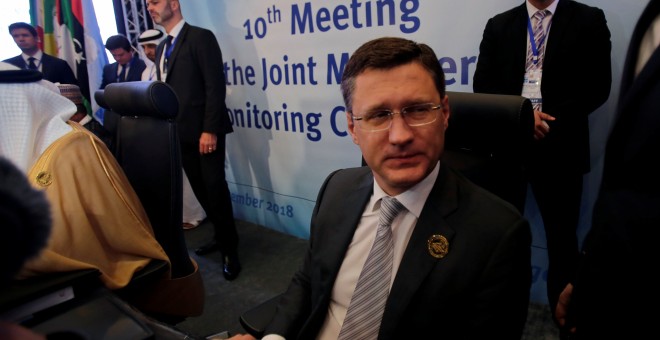 El ministro ruso de Energía, Alexander Novak, en la reunión de la OPEP en Argel. REUTERS/Ramzi Boudina