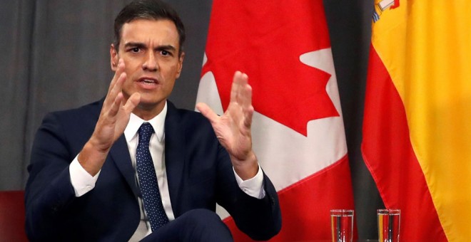 Pedro Sánchez, en Canadá. EFE