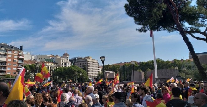 Protesta organizada en Madrid por la plataforma ciudadana Stop Sucesiones. / EP