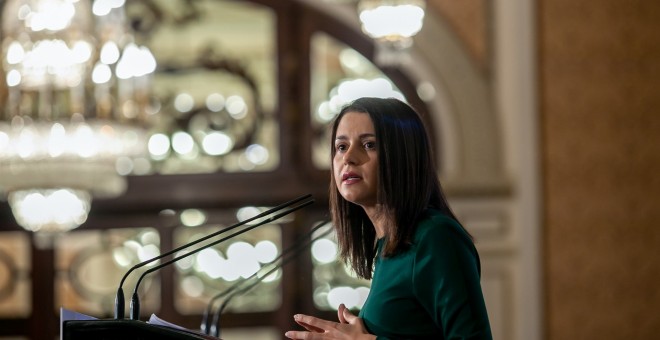 Inés Arrimadas, hoy en Sevilla. Europa Press