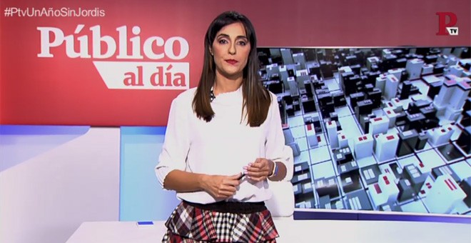 Silvia Brasero durante el informativo 'Público al Día' del 16 de octubre.