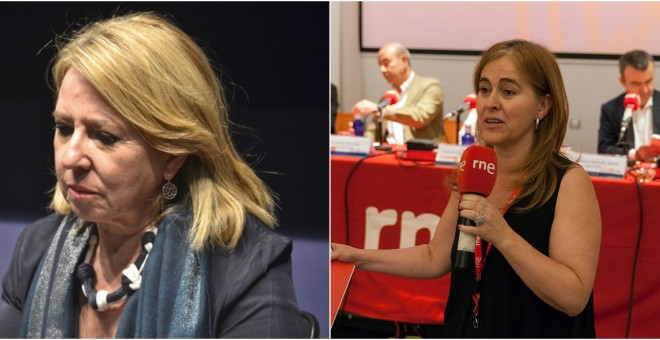 Alicia Gómez Montano (izquierd) y Paloma Zamorano (derecha) - Europa Press / UCM