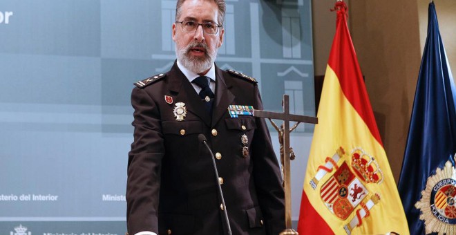 Eugenio Pereiro Blanco, al jurar su cargo anterior de comisario general de Extranjería y Fronteras, en diciembre de 2017.