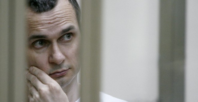 Fotografía de archivo de Oleg Sentsov en el tribunal militar de la ciudad rusa de Rostov del Don. - AFP