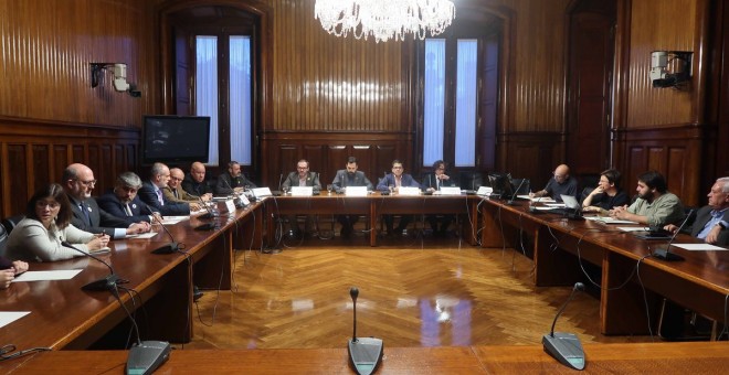 La comissió del reglament del Parlament aquest dilluns. Parlament de Catalunya