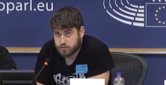 Intervención en el Parlamento Europeo de Alex García de Resistencia Films | YOUTUBE