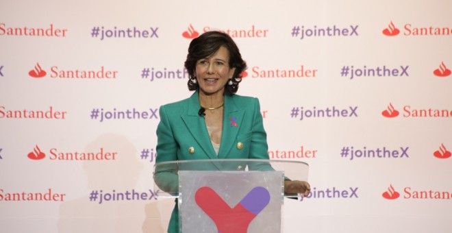 Ana Botín, durante la presentación de Santander X en México.