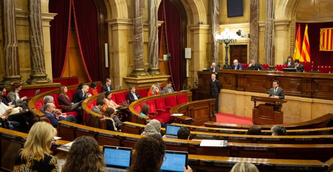 Vista del Pleno del Parlament de Catalunya. David Zorrakino - EUROPA PRESS