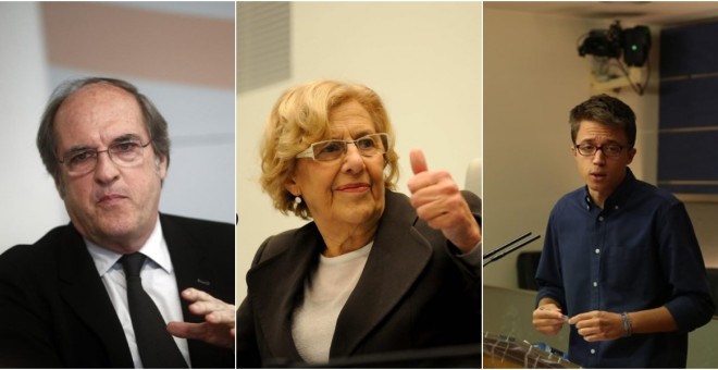 Gabilondo, Carmena y Errejón. Europa Press