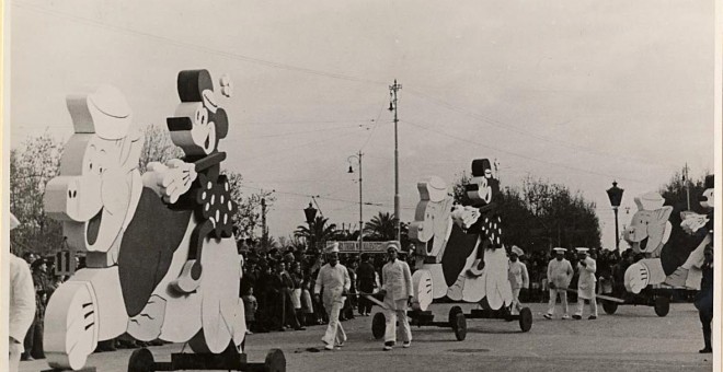 La cavalcada de la Festa de la Infantesa de 1937.