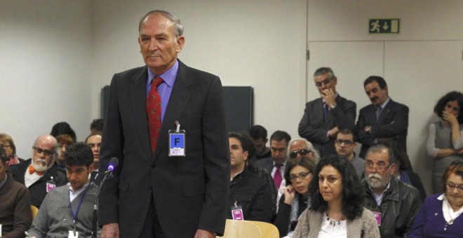 Jesús Muñecas durante la vista en la Audiencia Nacional para su extradición a Argentina, que finalmente fue rechazada (Efe)