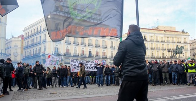 Protestas en la Puerta del Sol./Europa Press