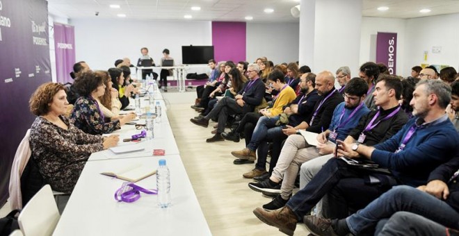 Fotografía facilitada por Podemos de la reunión del Consejo Ciudadano Estatal del partido. /EFE