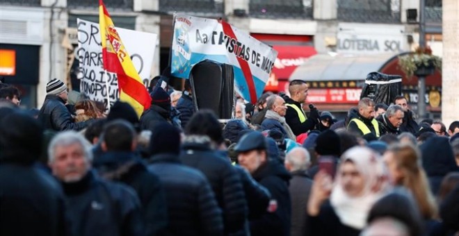 Se cumplen 16 días de la huelga indefinida de taxistas en Madrid/ EUROPA PRESS