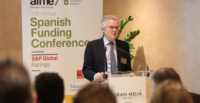 El presidente de la CNMV, Sebastián Albella, participa en la 'Spanish Funding Conference'. E.P.