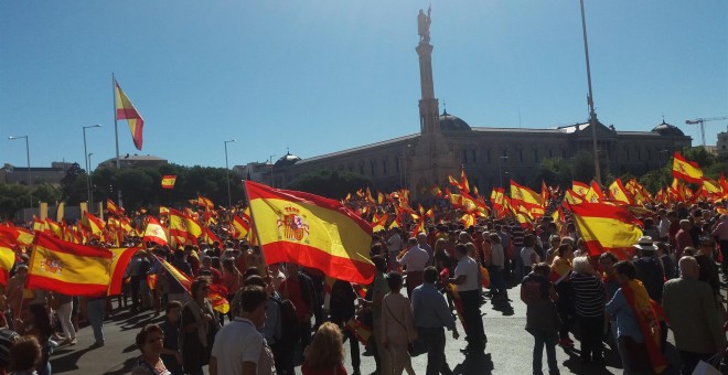 Manifestación en la Plaza de Colón de Madrid. EUROPA PRESS/Archivo