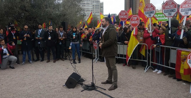 Declaraciones de Abascal a los medios de comunicación