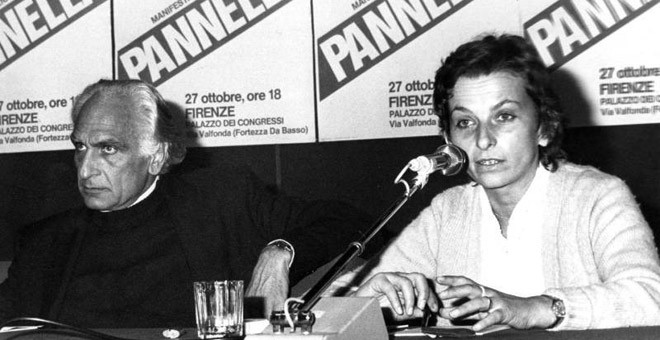 Los radicales italianos Marco Pannella y Emma Bonino, quienes encabezaron sus propias listas. / ARCHIVO