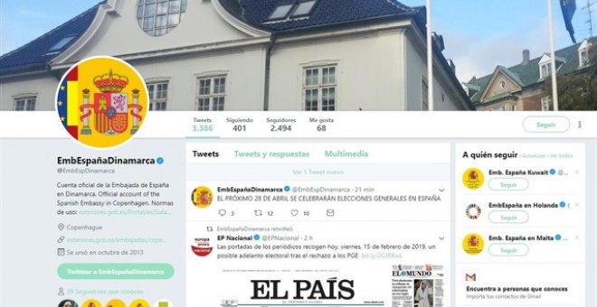 La Embajada de España en Dinamarca anuncia la convocatoria de elecciones quince minutos antes que Sánchez
