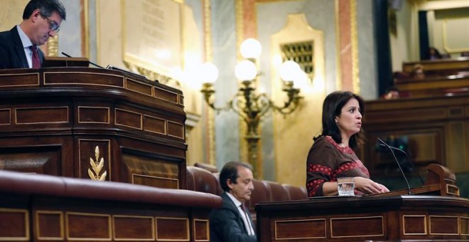 La portavoz del PSOE en el Congreso, Adriana Lastra / EFE