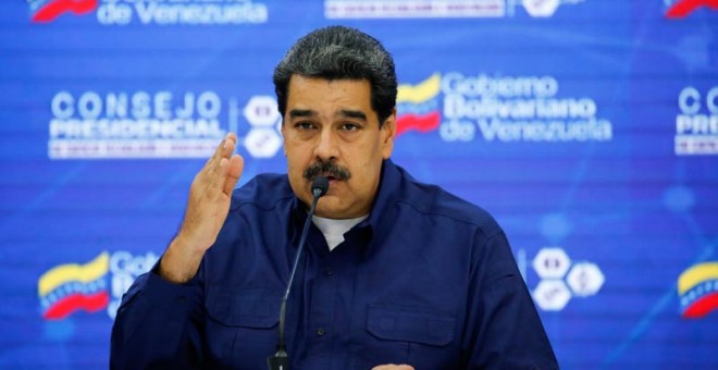 Maduro habla en Caracas durante una reunión del Gobierno. (REUTERS)