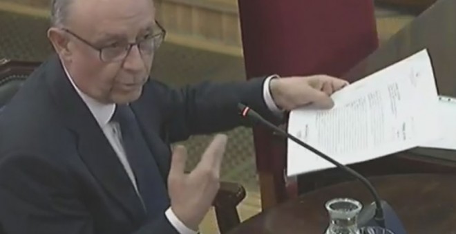 Montoro durante su declaración en el juicio al 'procés'.