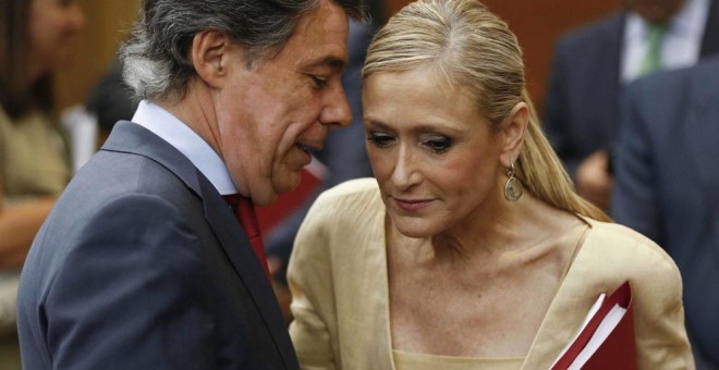 La expresidenta regional Cristina Cifuentes y el exconsejero Francisco Granados.