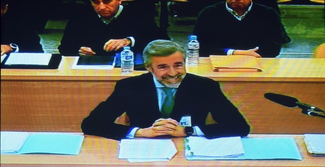 El expresidente de la Comisión de Auditoría Bankia,Ángel Acebes, declara en la Audiencia Nacional./EFE