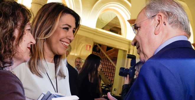 Susana Díaz y Alfonso Guerra.