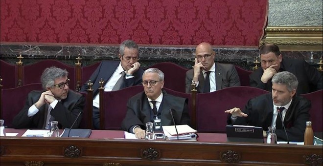 Advocats durant el judici al procés. EFE/Tribunal Suprem