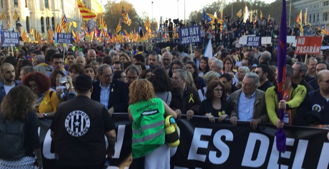 Manifestació a Madrid en defensa del dret a decidir. PÚBLIC