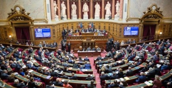 Hemicicle de l'Alta Cambra legislativa francesa. SÉNAT