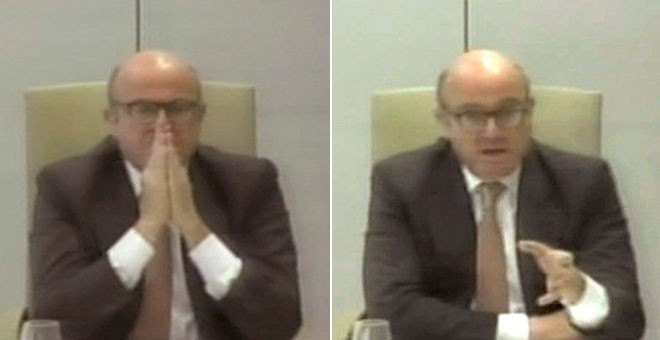El exministro de Economía Luis de Guindos, en el juicio por la salida a bolsa de Bankia. / EFE