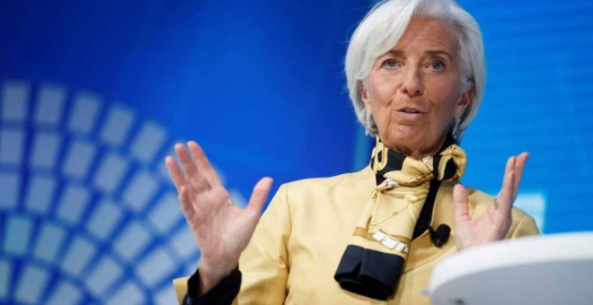 La directora gerente del Fondo Monetario Internacional, Christine Lagarde.- EFE