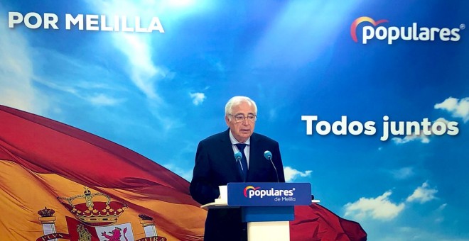 El presidente de Melilla y candidato a senador por el PP, Juan José Imbroda.- PP de Melilla