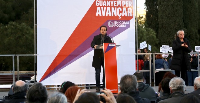 Jaume Asens a l'acte final d'En Comú Podem. MARC LOZANO