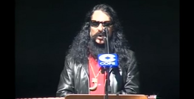 José Estanga Rebollal durante un discurso en 2007.